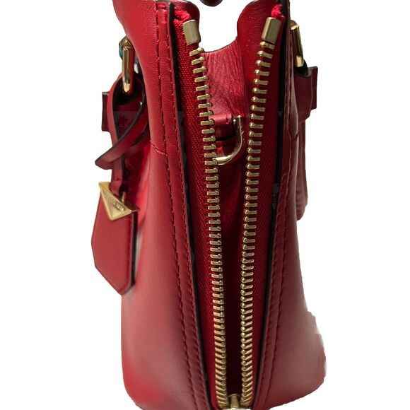 Red Leather Women’s Michael Kors Bowling Bag Jetset Medium - Picture 4 of 7